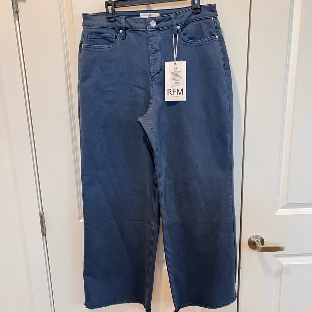 NWT RFM Blue Wide-Leg Jeans